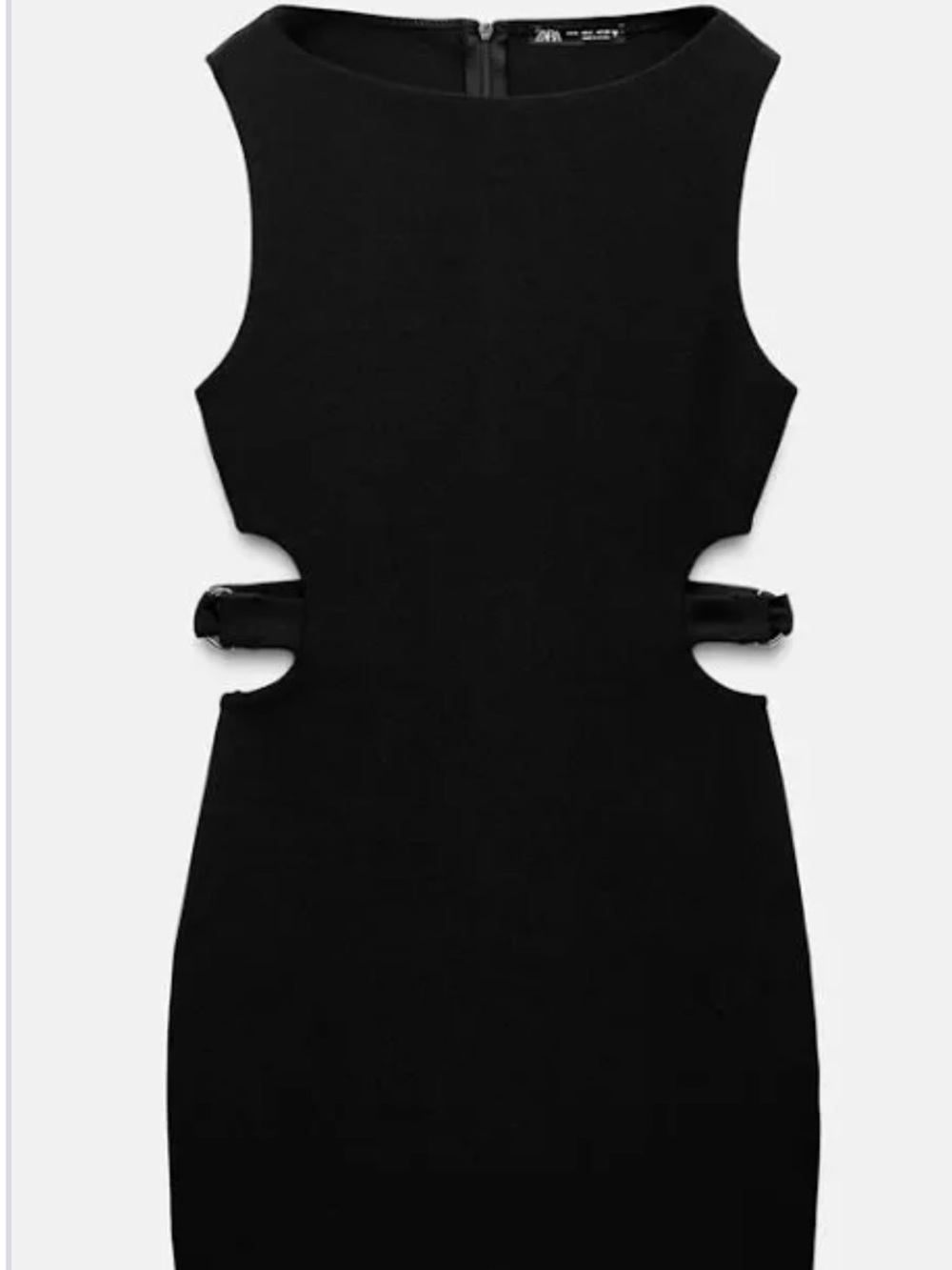 Zara Black Cutout Bodycon Mini Dress
